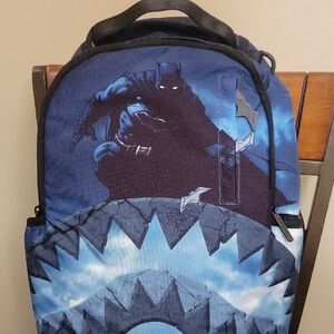 Batman Themed Blue Backpack